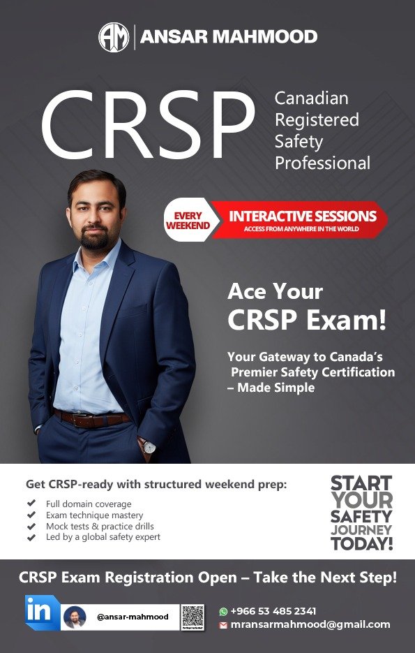 CRSP Canadian Registered Safety Professional — Interactive Sessions by Ansar Mahmood